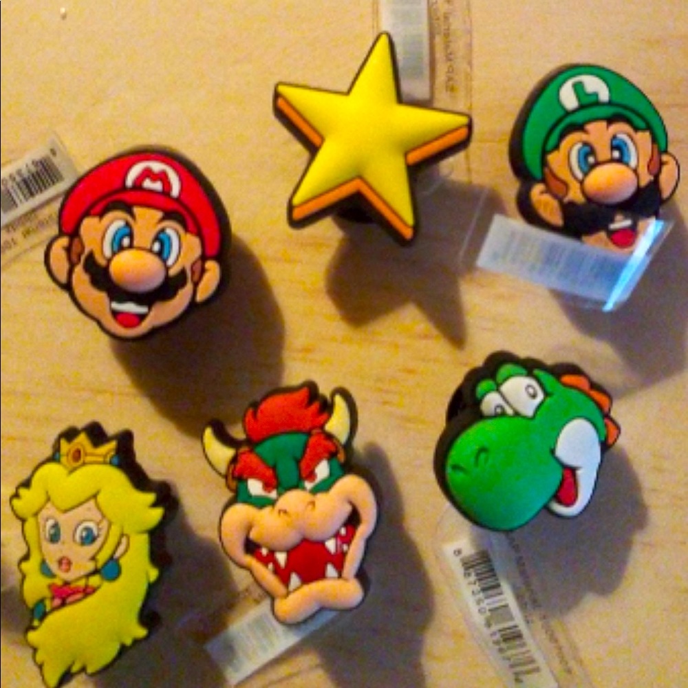 Super Mario brothers jibbitz set